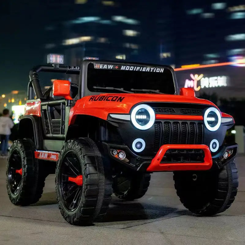12V Rechargeable Battery Electric Four Wheel Drive Ride Cars Assembled Children's Off-Road Road Toy Ride on Cars Remote Kids