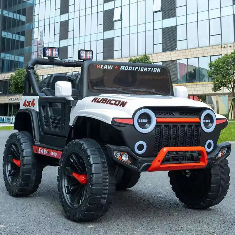 12V Rechargeable Battery Electric Four Wheel Drive Ride Cars Assembled Children's Off-Road Road Toy Ride on Cars Remote Kids