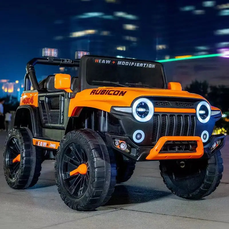 12V Rechargeable Battery Electric Four Wheel Drive Ride Cars Assembled Children's Off-Road Road Toy Ride on Cars Remote Kids