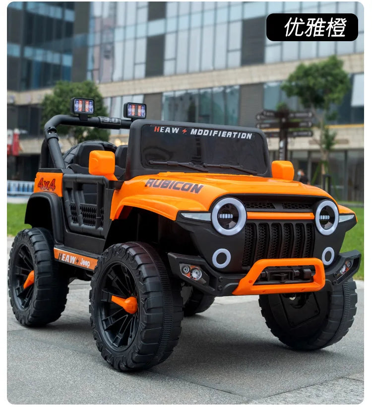 12V Rechargeable Battery Electric Four Wheel Drive Ride Cars Assembled Children's Off-Road Road Toy Ride on Cars Remote Kids