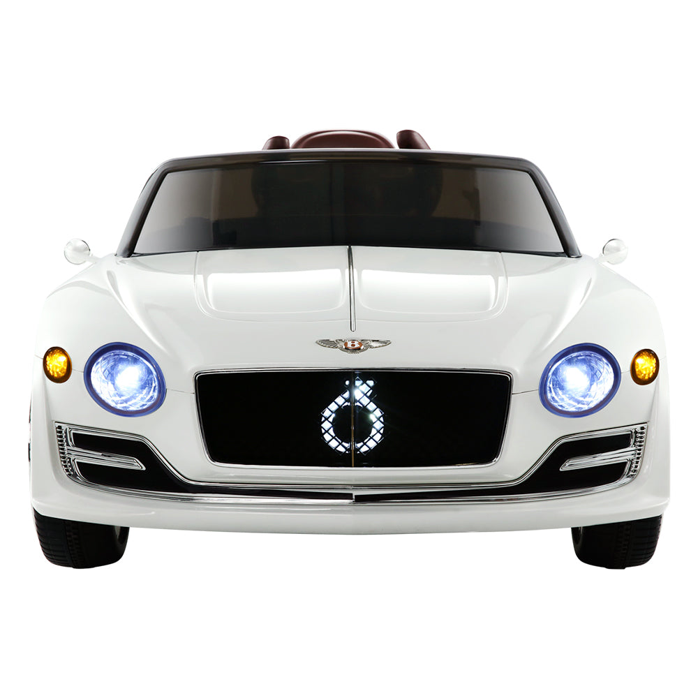 Bentley Car Licensed Electric Toys 12V Battery Remote Cars White