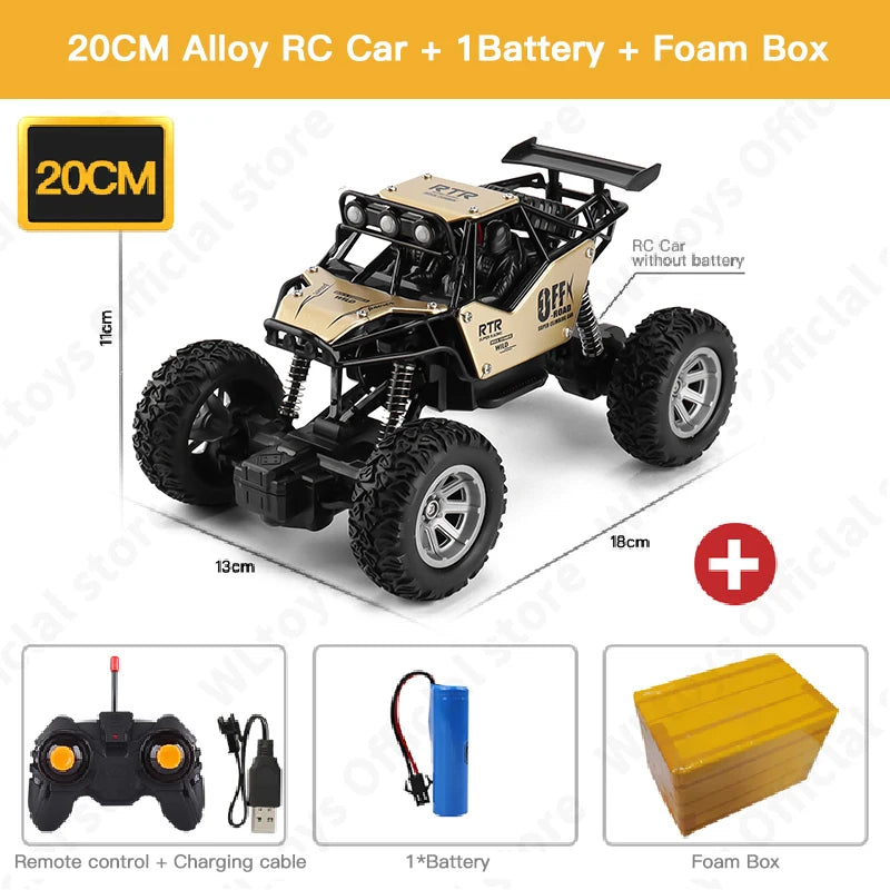 1:12/1:16 4WD Remote Control Car With Led Lights Radio Electric Rock Crawler Buggy 4x4 Off-Road Control Truck Toys Gift for Kid