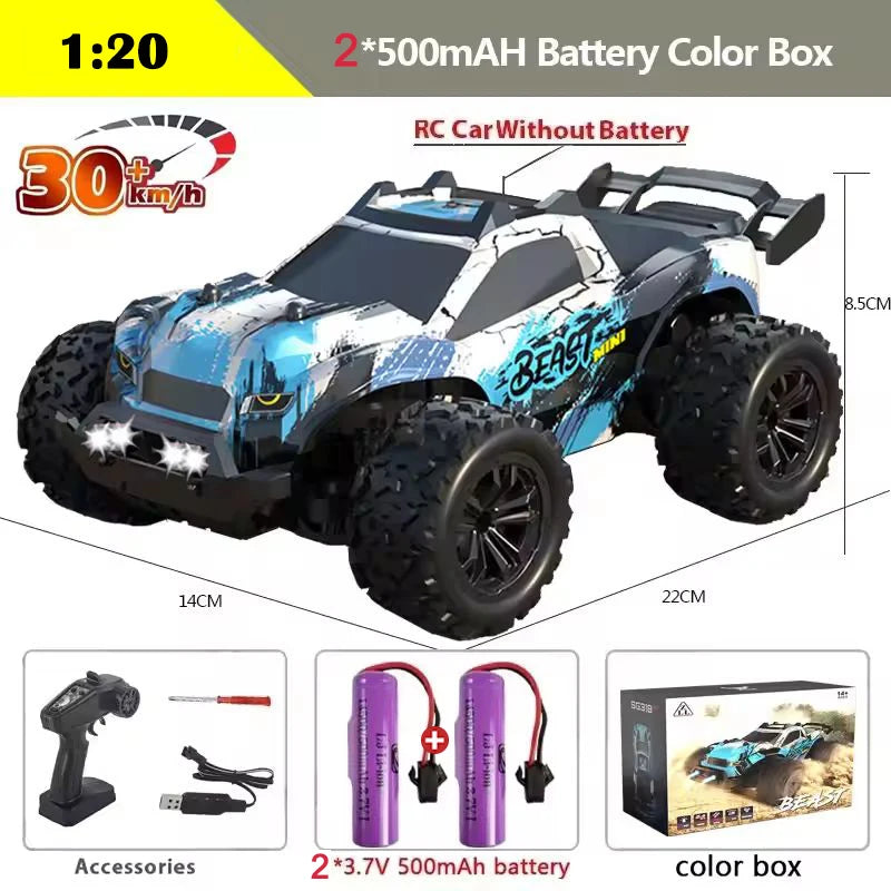 4WD Remote Control Car Off Road 4x4 RC High Speed 1:16 Truck Super Brushless 50 or 80KM/H Fast Drift Racing Toy Kids Adults