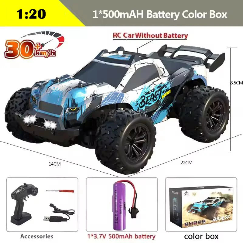 4WD Remote Control Car Off Road 4x4 RC High Speed 1:16 Truck Super Brushless 50 or 80KM/H Fast Drift Racing Toy Kids Adults