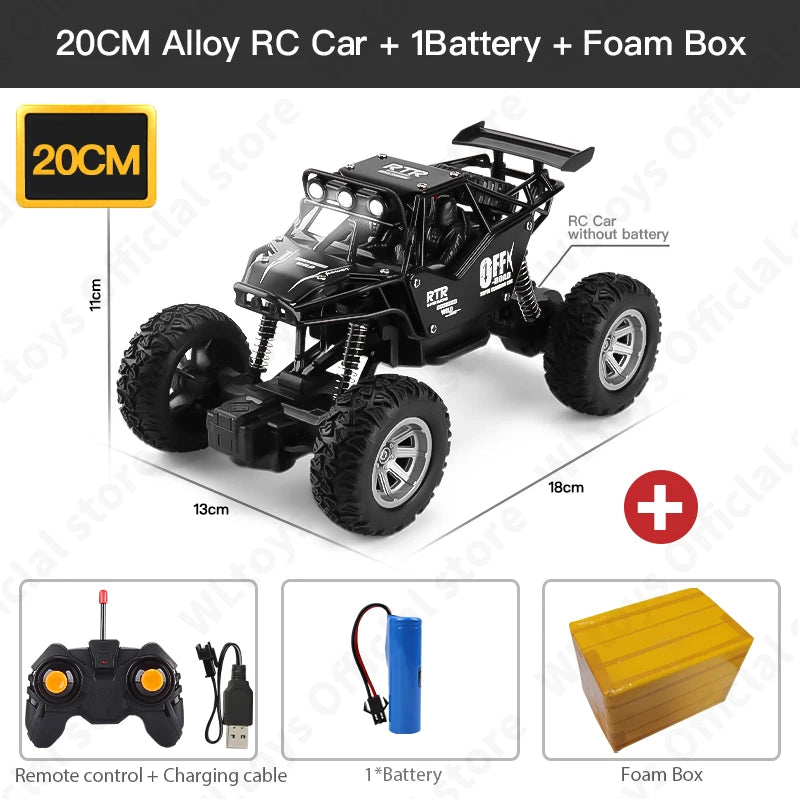 1:12/1:16 4WD Remote Control Car With Led Lights Radio Electric Rock Crawler Buggy 4x4 Off-Road Control Truck Toys Gift for Kid