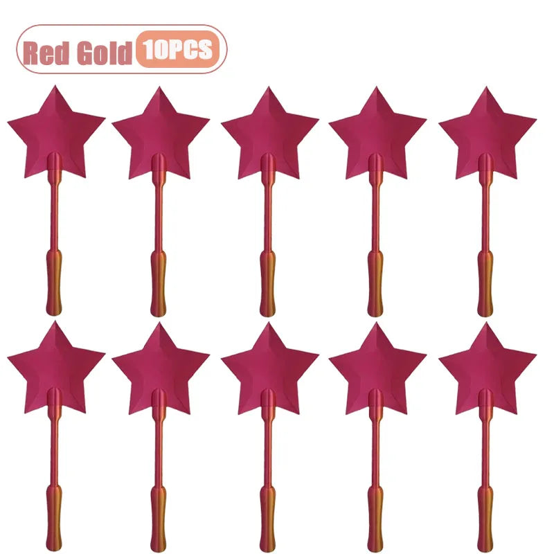 3D Printed Magic Wand Credit Card Holder with Tap Payment Portable Lightweight Funny Star Wand Style Card Stand Novelty Gift