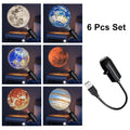 6/10Pcs USB Starry Star Light Moon Lamp Car Interior Ambient Light Romantic Projection Light Party Bedroom Creative Night Light