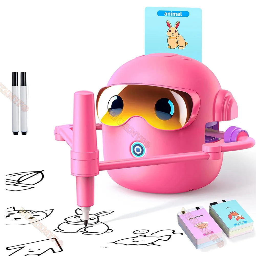 2026 new Educational Drawing Robot For Kids Interactive Learning For Early Childhood Enlightenment Christmas Gift