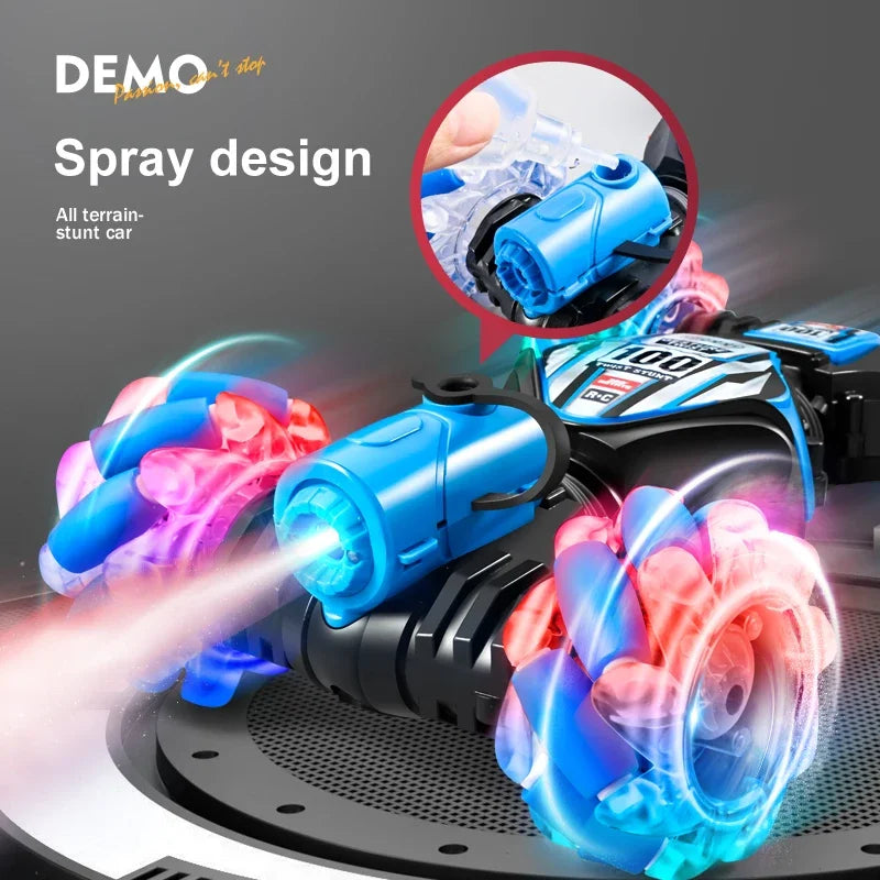 NEW RC Stunt Car 2.4G Remote Control Cars RC Watch Gesture Sensor LED Rotation Gift Electronic Toy for Kids Boys