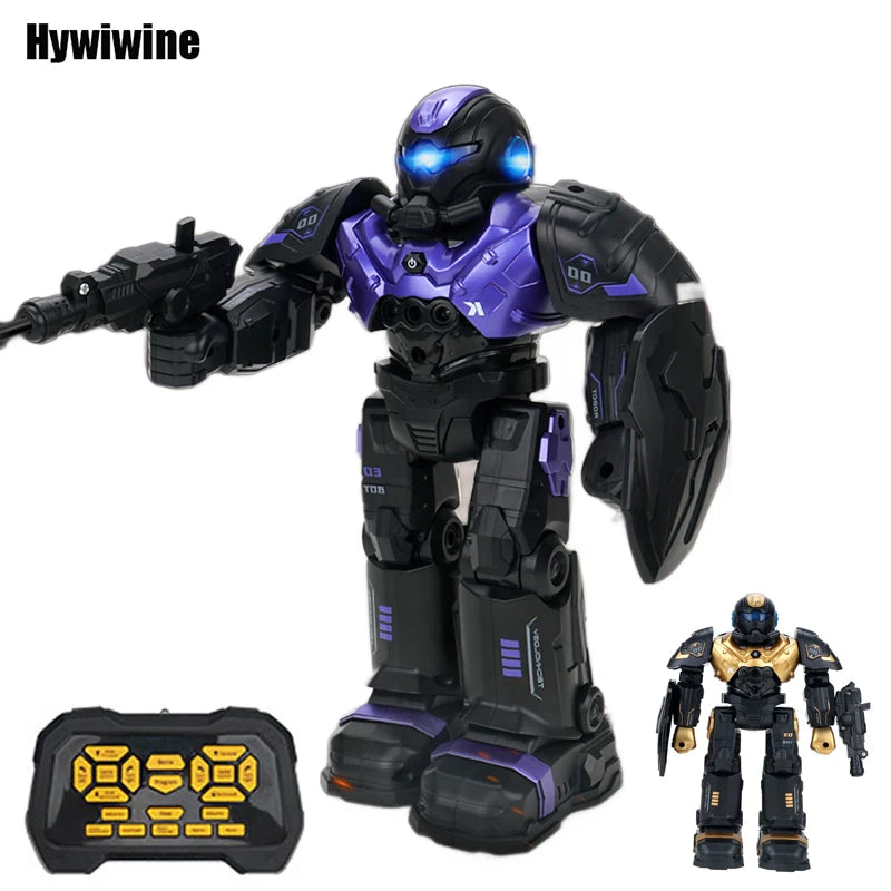 Rc Robot Intelligent Samrt Infrared Sensor Emo Robo Dance 2.4G Programming Remote Control Robot Toys for Kids Boys Girls Gift
