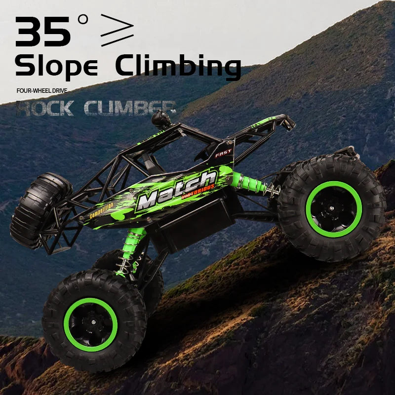 1:12/1:16 4WD Remote Control Car With Led Lights Radio Electric Rock Crawler Buggy 4x4 Off-Road Control Truck Toys Gift for Kid