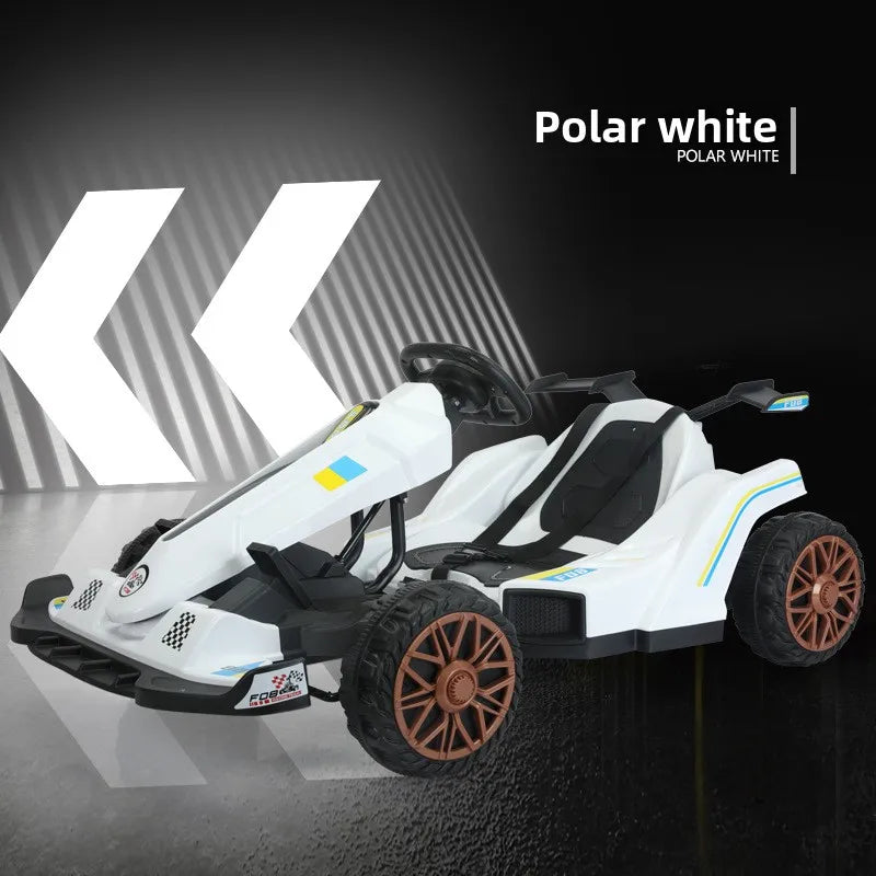 Remote Control Kids Electric Go Kart,Smooth Driving Racing Car,Children Outdoor Entertainment Vehicle,Safe Play Sport Equipment