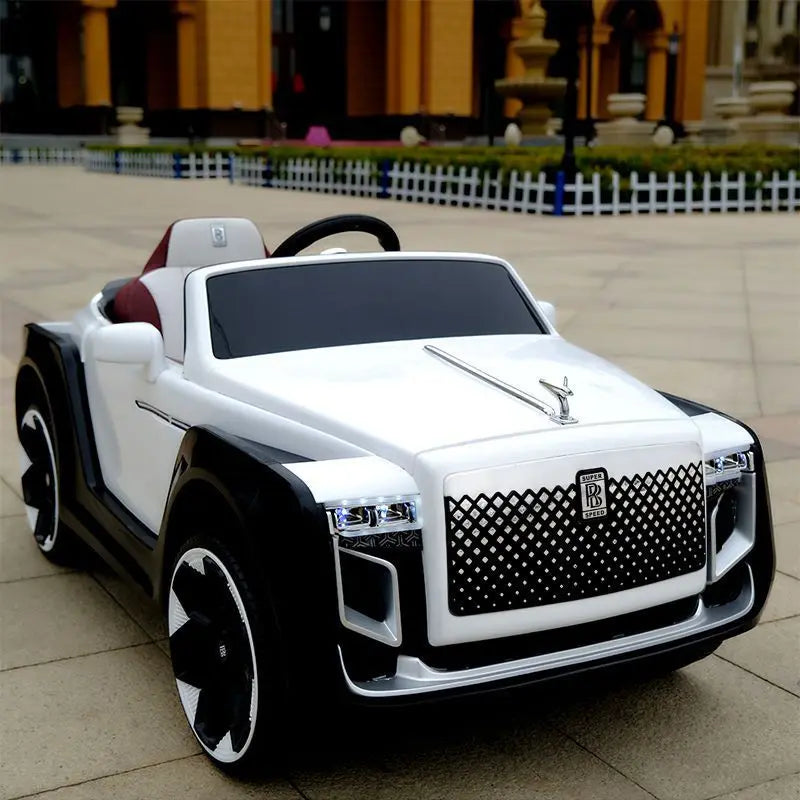 With Remote Control High-Grade Children's Electric Toy Car for Boys and Girls Can Ride On Four-Wheel Drive Rechargable Car
