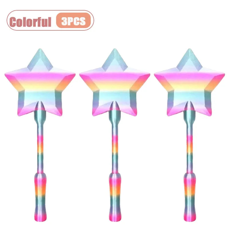 3D Printed Magic Wand Credit Card Holder with Tap Payment Portable Lightweight Funny Star Wand Style Card Stand Novelty Gift
