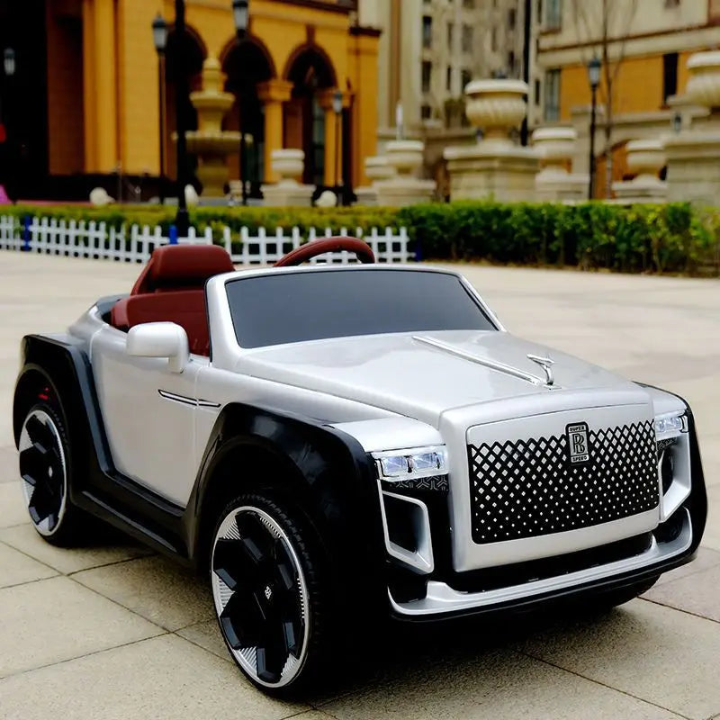 With Remote Control High-Grade Children's Electric Toy Car for Boys and Girls Can Ride On Four-Wheel Drive Rechargable Car