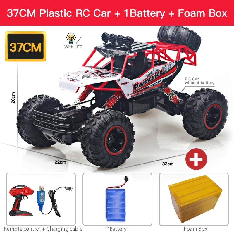 1:12/1:16 4WD Remote Control Car With Led Lights Radio Electric Rock Crawler Buggy 4x4 Off-Road Control Truck Toys Gift for Kid
