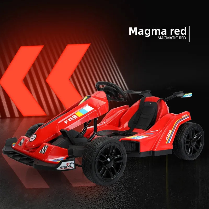 Remote Control Kids Electric Go Kart,Smooth Driving Racing Car,Children Outdoor Entertainment Vehicle,Safe Play Sport Equipment
