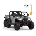 24V 4WD Electric Ride On Dump Truck with Remote Control 2-Seater Kids Ride On Car Music Player & LED Lights Birthday Gift